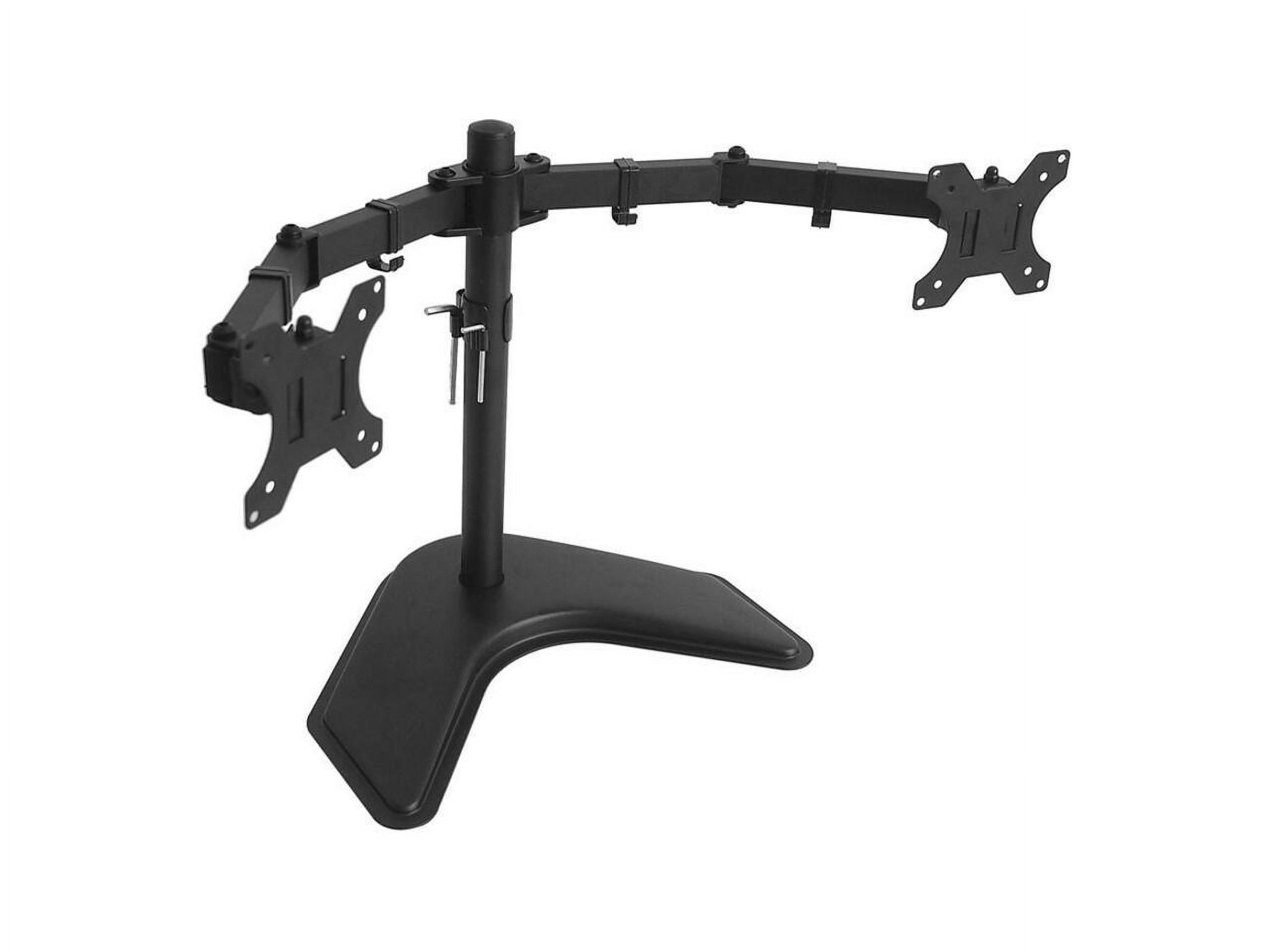 Amer 2XS Desk Mount for Monitor, Display Screen - Black - Height Adjustable - 2 Display(s) Supported - 13" to 32" Screen Support - 22.05 lb Load Capacity - 75 x 75, 100 x 100 - VESA Mount Compatible