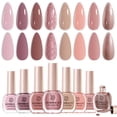 thumbnail image 1 of Set de esmaltes de uñas AZUREBEAUTY, 8 colores, purpurina rosa nude, 10 ml, 1 of 7