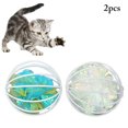 thumbnail image 1 of 2PCS Cat Ball Toy Crinkle Ball in Cage Interactive Cat Sound Toy Cat Play Ball, 1 of 10