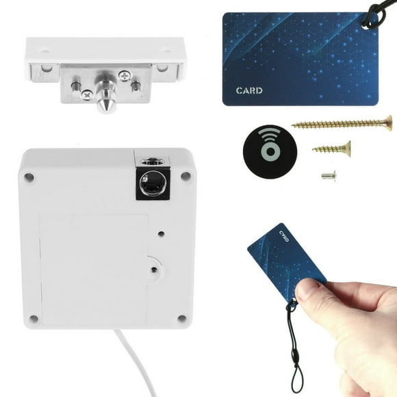 Hidden Smart Cabinet Lock Safe RFID Drawer Lock Keyless NFC Cupboard Security Lock Drawer Locker Battery Operated Invisible Cabinet Lock for Furniture Drawer