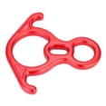 thumbnail image 1 of Climbing 8 Ring, Different Holes Metal Red Safe Unbreakable Rope Descender  For Fire Rescue For Most People For Working Aloft, 1 of 8