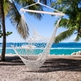 thumbnail image 3 of Hammock Chair Cotton Hanging Rope Air/Sky Chair Swing for Indoor Outdoor Garden Yard Beige, 3 of 10