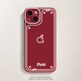 thumbnail image 1 of Funda de teléfono translúcida esmerilada para iPhone, carcasa protectora de silicona, línea bidimensional, cómic, iPhone 13 Pro Max, iPhone 14, 12, 11, XS, XR, X, 1 of 4