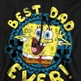 thumbnail image 2 of SpongeBob SquarePants Father's Day Best Dad Ever Adult Pull-Over Hoodie, Black, Small, 2 of 4