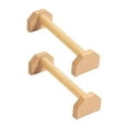 thumbnail image 1 of 2 soportes para flexiones, cómodos tablones de madera para calistenia. L, 1 of 9