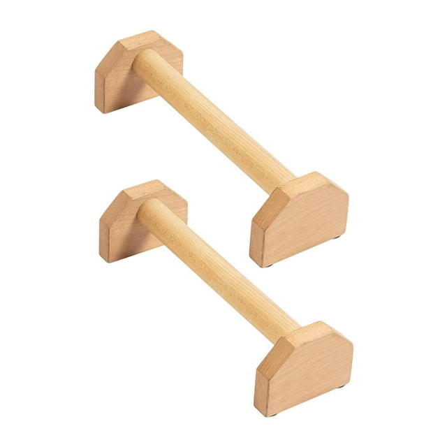 2 soportes para flexiones, cómodos tablones de madera para calistenia. L