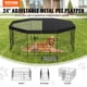 thumbnail image 2 of VEVOR Parque para perros, 8 paneles plegable de metal para ejercicios con cubierta superior, valla para mascotas de 24 pulgadas de alto, caseta para cachorros con estacas para el suelo, 2 of 9