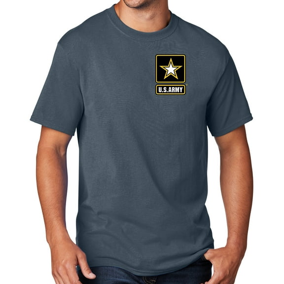 Men's United States Army T-shirt, Large Steel Blue