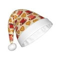thumbnail image 2 of Haiem Cups of Tea Pattern Santa Hat Confortable Velvet Christmas Hat for Christmas Party Favors Fit for Adults Men Women, 2 of 6