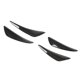 thumbnail image 3 of 4 Uds. Parachoques delantero de coche de fibra de carbono Canard Lip Splitter aletas alerón del cuerpo Universal, 3 of 8