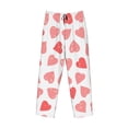thumbnail image 6 of Uemuo Pink Hearts1 Pattern Men's Wide Leg Palazzo Lounge Pants with Pockets Light Weight Loose Comfy Casual Pajama Pants-Small, 6 of 9