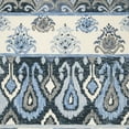 thumbnail image 6 of SAFAVIEH Suzani Audra Southwestern Wool Area Rug, Blue/Ivory, 5' x 8', 6 of 7