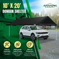 thumbnail image 2 of Open Box Caravan Canopy Domain 10x20' Straight Leg Instant Canopy Tent, Black, 2 of 7