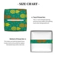 thumbnail image 5 of Naloa Pineapples1 Tissue Box CoverLeather Tissue Holder Square Facial Tissue Case Facial Paper Organizer Dispenser for Bathroom, Vanity Countertop, Tabletop, Car, 5 of 8