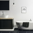 thumbnail image 5 of Stupell Industries I Like Big Tubs Bathroom Joke Black White Word Parody Framed Wall Art Design by Becky Thorns, 11" x 14", Black Framed, 5 of 5