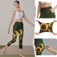 thumbnail image 2 of PFRNLF Tummy Control Capris Leggings for Women with Pockets High Waist Workout Athletic Yoga Pants, 2 of 8
