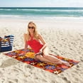 thumbnail image 3 of Yibo Flowers Pattern Beach Towel Quick Dry Bath Pool Towels for The Swimming Sports Toddler Adults, 3 of 8
