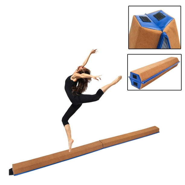 Zimtown Foldable Gymnastics Balance Beam, Sectional Floor Gymnastics