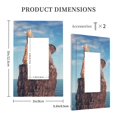 thumbnail image 3 of KLL Elephant And A Giraffe Sitting On A Rock Admiring The Ocean Pattern Electrical Outlet Covers, 3" x 5" 1 Pack Electric Receptacle Plug Covers for Decorator Receptacle Outlet & Switch-Style U, 3 of 6