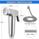 thumbnail image 4 of Bidet Sprayer For Toilet, Premium Handheld Bidet Sprayer With 59 Inches Hose, High Pressure Bathroom Hand Sprayer Kit, 4 of 4