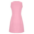 thumbnail image 5 of Cethrio Nightgowns for Girls, Soft Summer Pleated Front Sleeveless Sleep Dresses Pink Size 7-8 T, 5 of 7