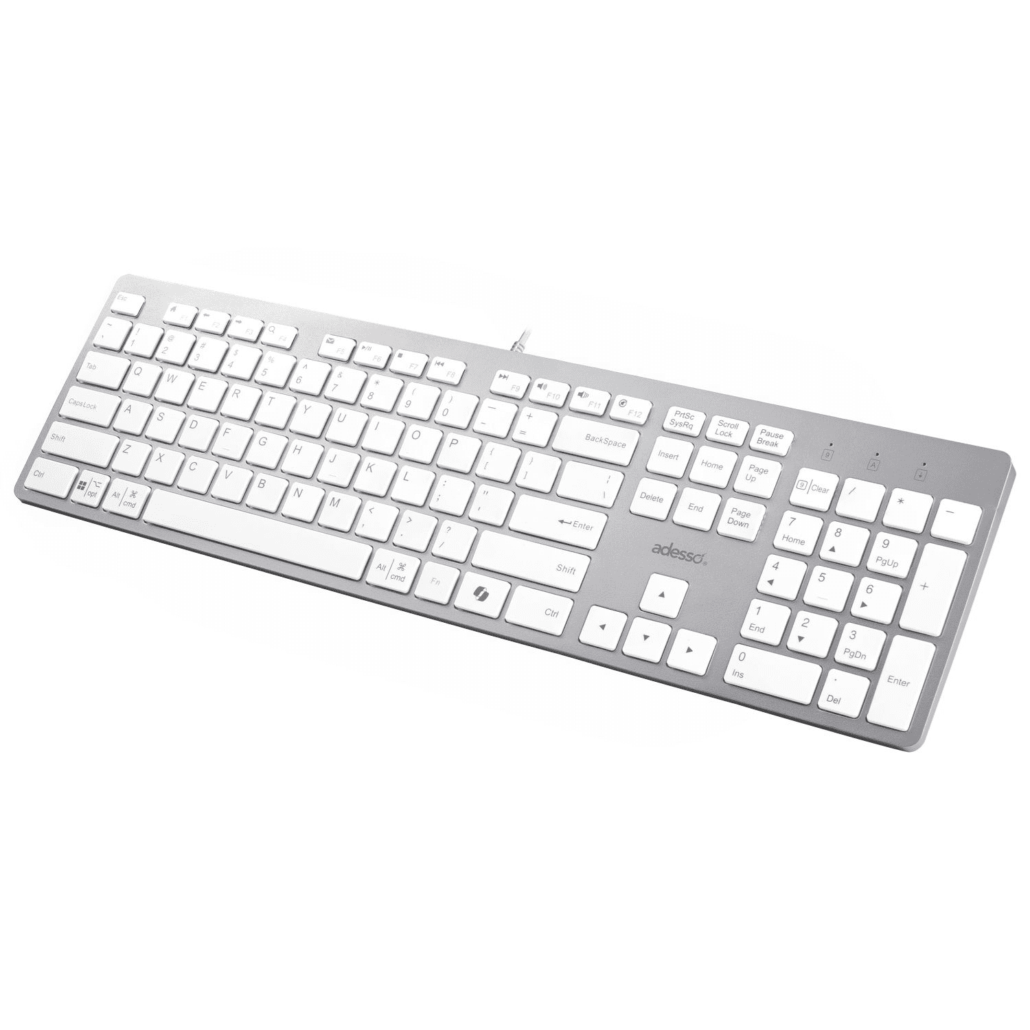 Multi-OS Scissor switch Desktop keyboard (White)