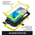 thumbnail image 2 of Dteck Case for Samsung Galaxy S23,Metal Case with Tempered Screen Protector Military Rugged Heavy Duty Silicone Shockproof Full Body Tough Cover for Galaxy S23,Yellow, 2 of 8