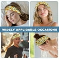 thumbnail image 6 of Jiueut Note Sunflower Nurse Button Headband Headbands for Nurses with Buttons for Mask 2 Piece Women's Workout Headbands Non Slip Sport Sweatbands Yoga Hairbands Sport Headband Sweat, 6 of 7