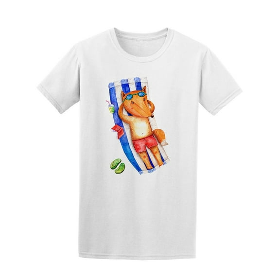 Fox On The Beach Tee Men's -Image by Shutterstock