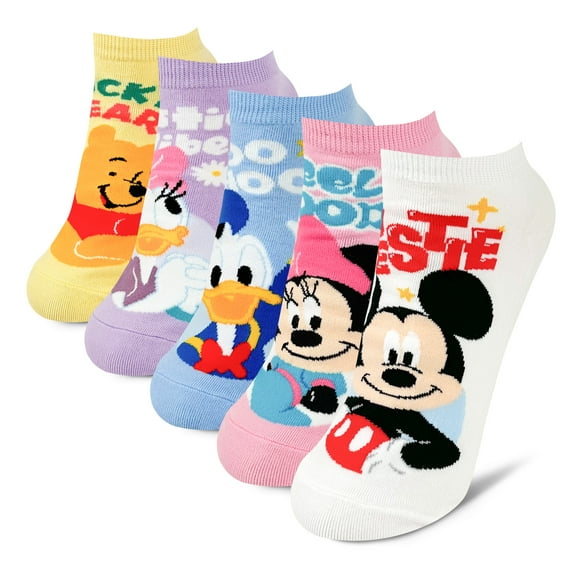Disney Character Ankle Socks, 5 Pair Set  Multicolor Set Collection