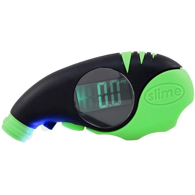 Slime Dial Tire Gauge - 5-60 PSI Range With Bleeder Valve For Accurate Pressure Checks