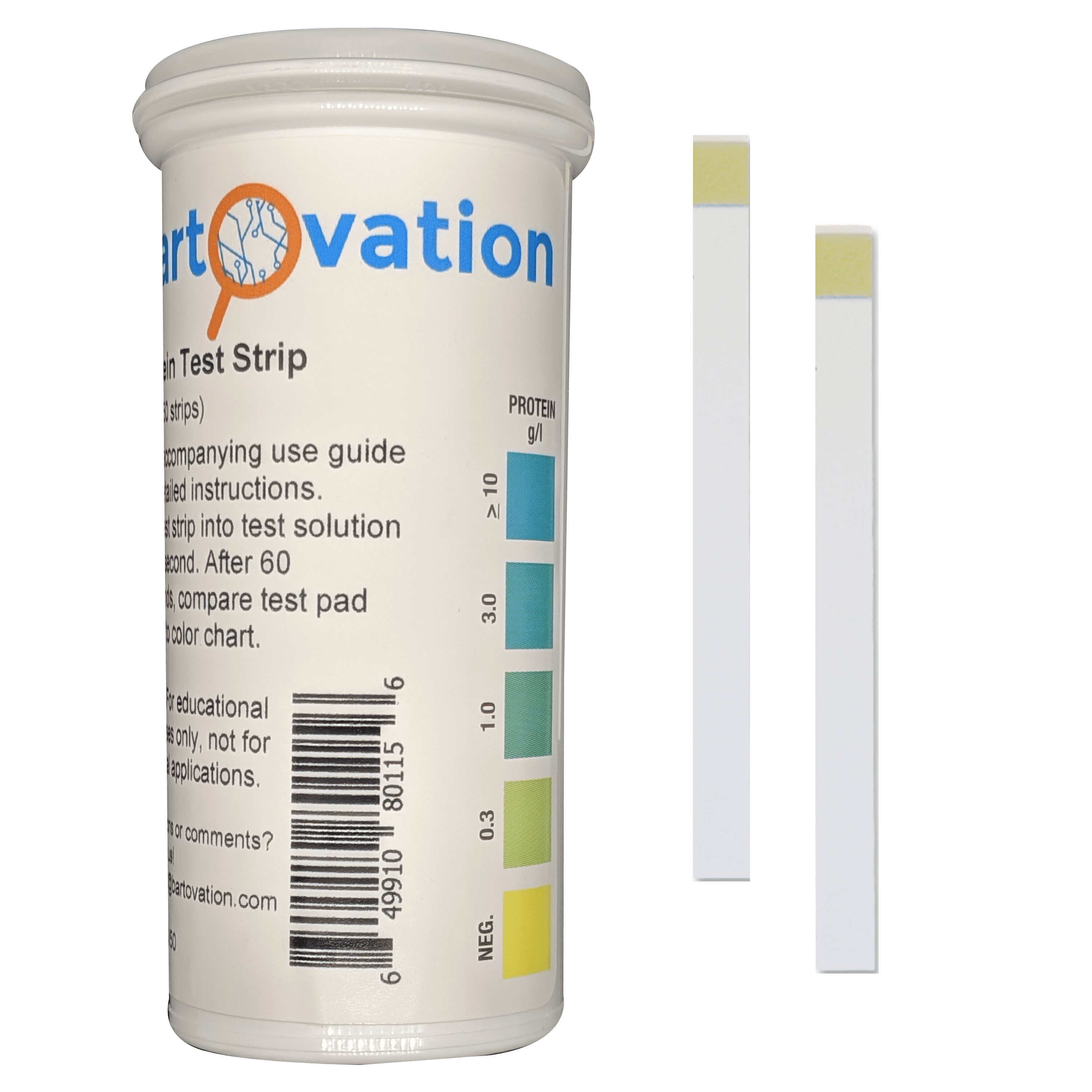 Residual Protein Food Test Strips, 010 g/L [Vial of 50 Strips