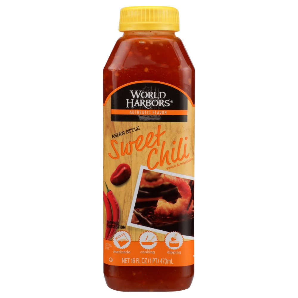 World Harbor Roasted Asian Style Sweet Chili Marinade And Sauce, 16 Fl