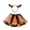 Black, variant on LILIYA Halloween Tutu Skirt with Bow, Print Dance Skirt for Girls, Party Outfit with Hairband Set