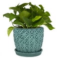thumbnail image 2 of Trendspot Tribeca 8 in.   D Ceramic Planter Teal, 2 of 4