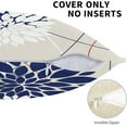 thumbnail image 5 of Pillow Covers 18X18 Inch Set of 2, Modern Geometry Dahlia Floral Print Decorative Throw Pillow Covers Outdoor Fall Farmhouse Cushion Case for Home Couch Sofa Bed Decoration, 5 of 5
