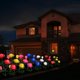 thumbnail image 4 of Paquete de luces solares decorativas para exteriores, luces rosas para jardín, patio, camino, impermeables, color blanco, 4 of 5