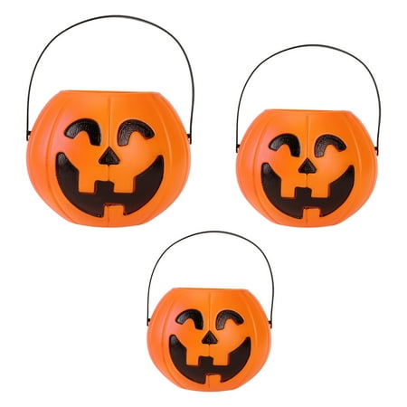 

Bucket Candypumpkin Buckets Treat Trick Or Kettle Cauldron Holder Mini Potsjack Bowl Decor Kit Containers Props Pendant