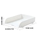 thumbnail image 3 of Bandejas de papel apilables witspace, bandeja rectangular de plástico para escritorio, organizador de documentos, papel, bandeja de plástico para cartas, para oficina y aula., 3 of 6