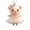 F, variant on Acrylic Cartoon Pig Hanging Decoration with Bead Chain Car Rearview Mirror Pig Ornament Keychain Backpack Animal Pendant Birthday Gift
