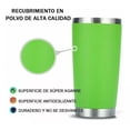 thumbnail image 2 of Vaso Térmico Portátil De Acero Inoxidable 20oz Con Calor/frí/ Corlor Verde Punkzz, 2 of 5