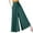 Green, variant on HAPIMO Women's Wide Leg Capri Pants Summer Solid Breathable Sale Leisure Loose High Elastic Waist Fashion Trousers for Girls Beige S