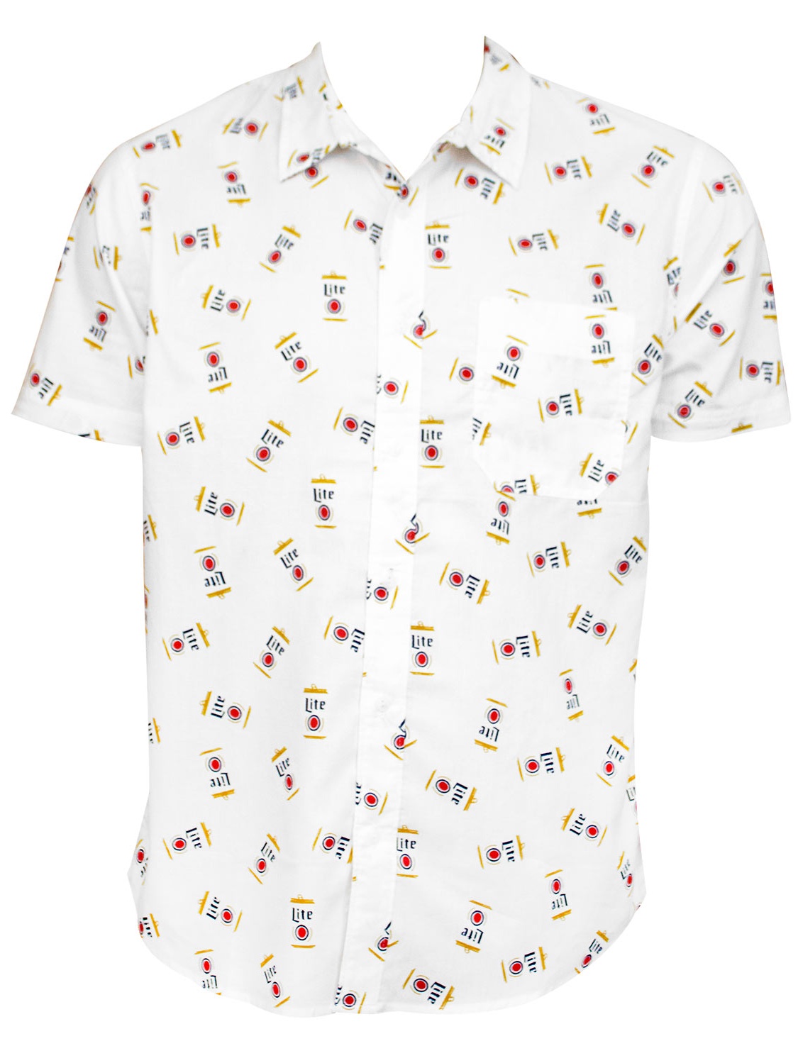 Miller lite button up shirt Clearance