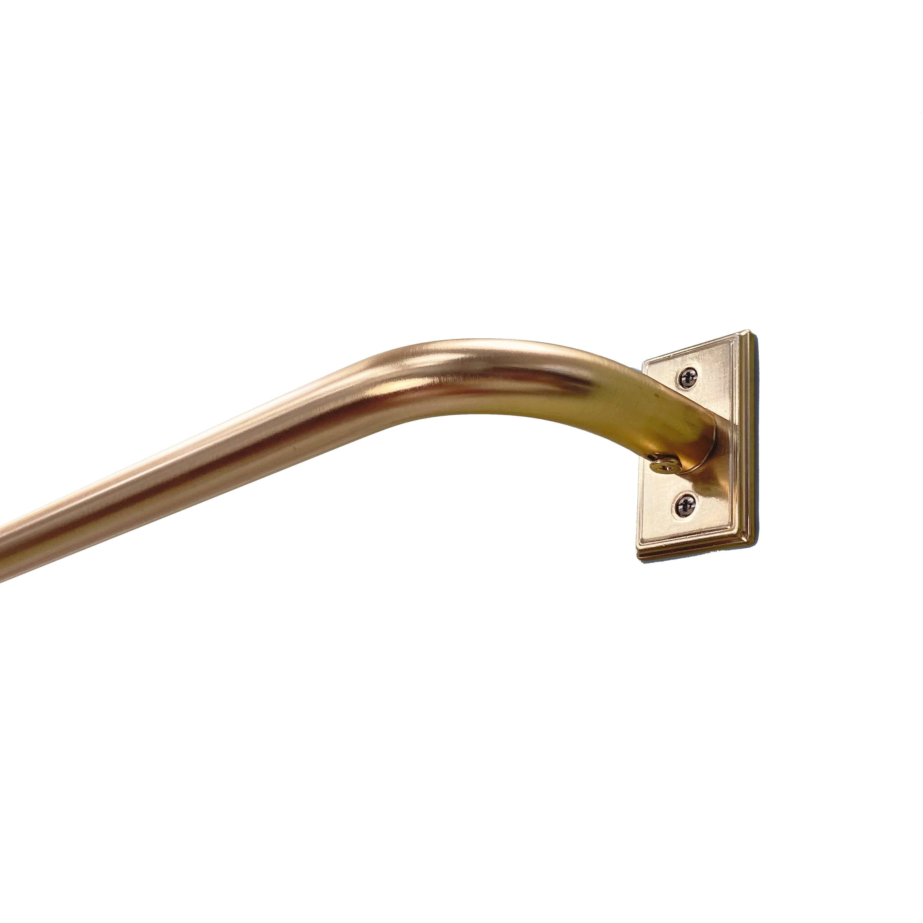 Better Homes & Gardens 1” Brass Metal French Wrap Curtain Rod 42-120”