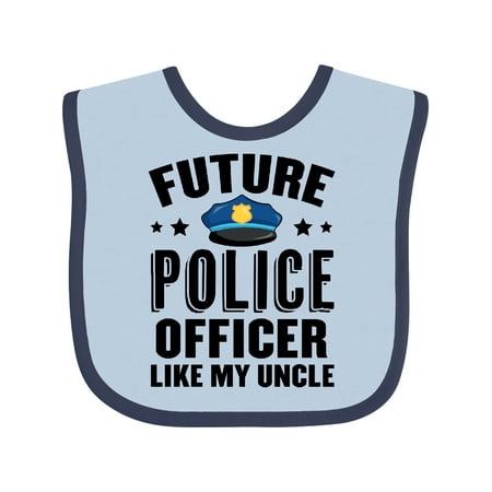 

Inktastic Future Police Officer Like My Uncle Gift Baby Boy or Baby Girl Bib