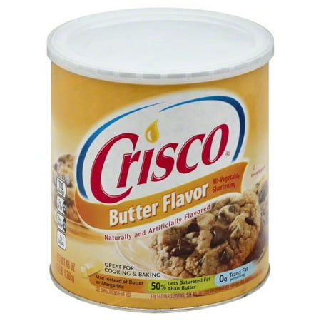 Crisco Butter Flavor All-Vegetable Shortening, 48 oz