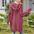 thumbnail image 4 of Pyhlmscde Women's Cable Knit Sweaters Cardigan, Womens Tops, Cardigan Sweaters for Women, Fall Clothes for Women, 4 of 6