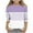 Purple 01, variant on Girls 3/4 Sleeve Basic T-shirts Fashion Plaid Striped Tshirts Casual Fall Spring Polyester Cotton Tops 3-14 Years (13 Years, Yellow)