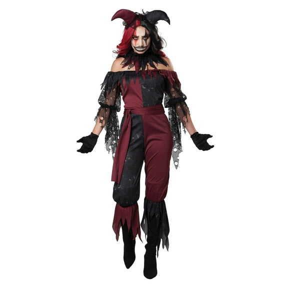 California Costumes Terror Circus Evil Psycho Jester Women's Costume