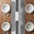 thumbnail image 6 of Gray Geometric Table Runner - 36 Inch Long, Kitchen Dining Table Runner Dresser Scarves, Watercolor Ombre Modern Abstract Art Farmhouse Decor for Coffee Tables Wedding Party Banquet, 6 of 8